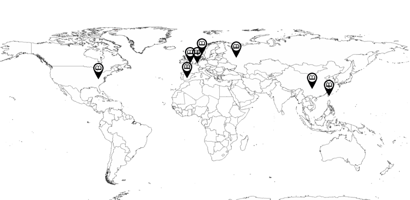 wereldkaart - met BABEL